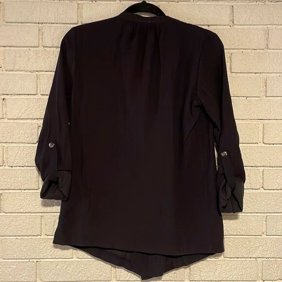 Nine West- Drapey Utility Jacket in Mineral Black- Zip Closure- Size X-S- NWT - Picture 3 of 14